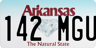 AR license plate 142MGU