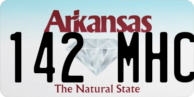AR license plate 142MHC