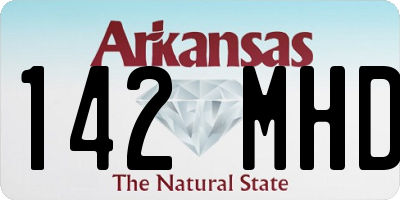 AR license plate 142MHD