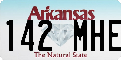 AR license plate 142MHE
