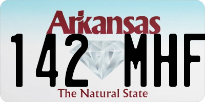 AR license plate 142MHF