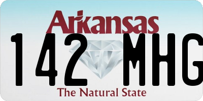 AR license plate 142MHG