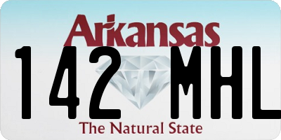 AR license plate 142MHL