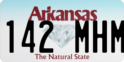 AR license plate 142MHM