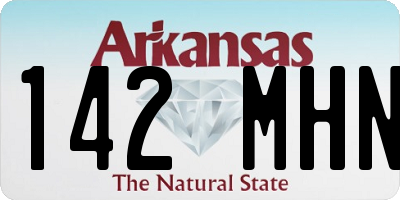 AR license plate 142MHN