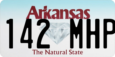 AR license plate 142MHP