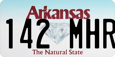 AR license plate 142MHR