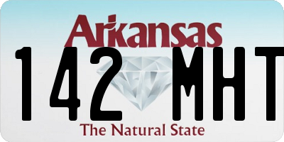 AR license plate 142MHT
