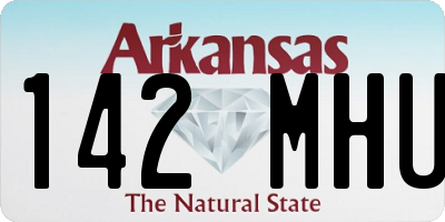 AR license plate 142MHU