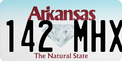 AR license plate 142MHX