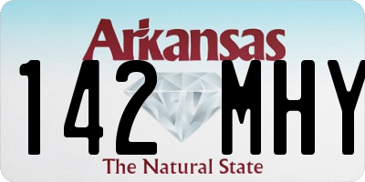 AR license plate 142MHY