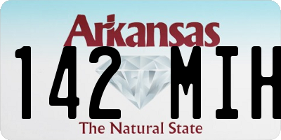 AR license plate 142MIH