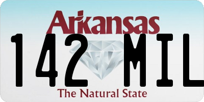 AR license plate 142MIL