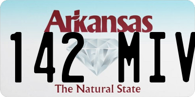 AR license plate 142MIV