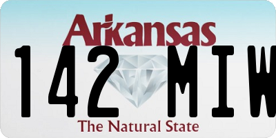 AR license plate 142MIW