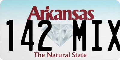 AR license plate 142MIX
