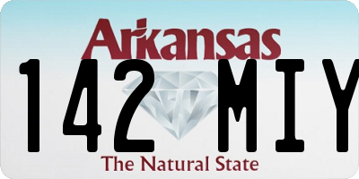 AR license plate 142MIY