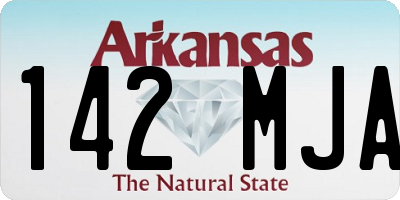 AR license plate 142MJA