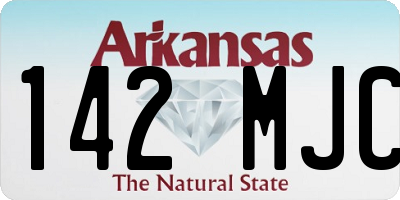 AR license plate 142MJC