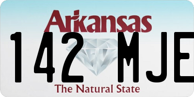 AR license plate 142MJE