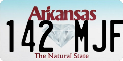 AR license plate 142MJF