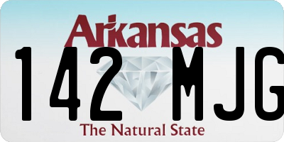 AR license plate 142MJG