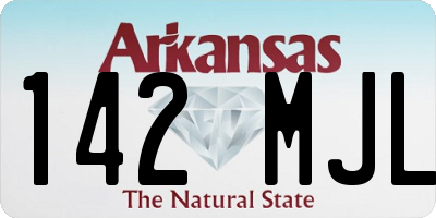 AR license plate 142MJL
