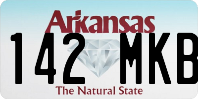 AR license plate 142MKB