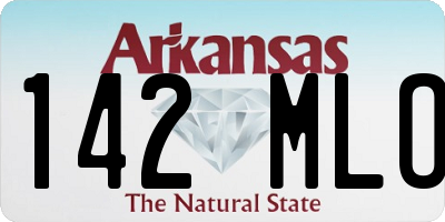 AR license plate 142MLO