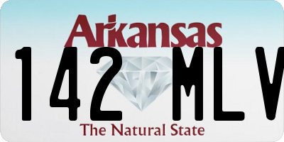 AR license plate 142MLV