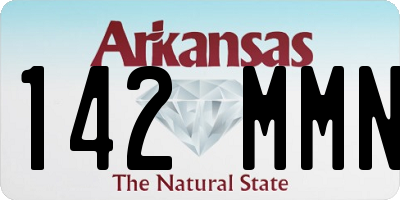 AR license plate 142MMN