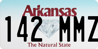AR license plate 142MMZ