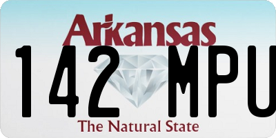 AR license plate 142MPU