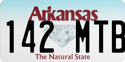 AR license plate 142MTB