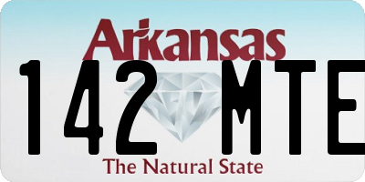 AR license plate 142MTE