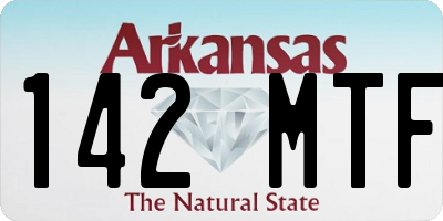 AR license plate 142MTF