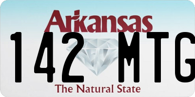 AR license plate 142MTG