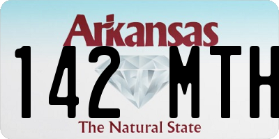 AR license plate 142MTH