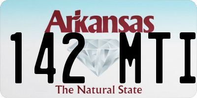 AR license plate 142MTI