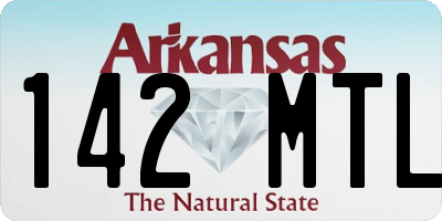 AR license plate 142MTL