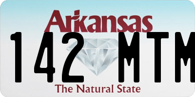AR license plate 142MTM