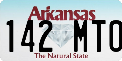 AR license plate 142MTO