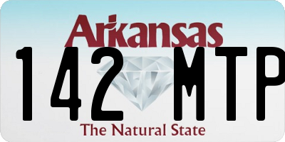 AR license plate 142MTP