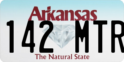 AR license plate 142MTR