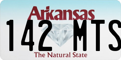 AR license plate 142MTS