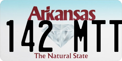 AR license plate 142MTT