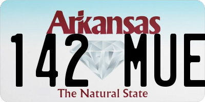 AR license plate 142MUE