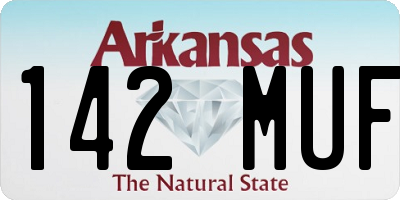 AR license plate 142MUF
