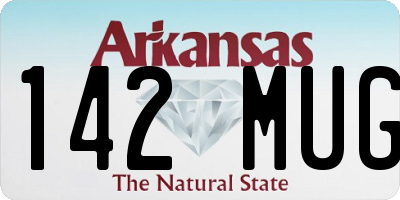 AR license plate 142MUG