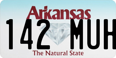 AR license plate 142MUH
